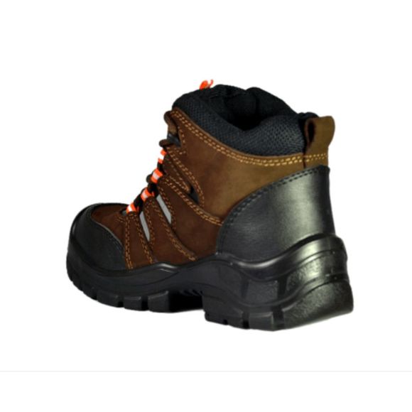 NEW MENS SAFETY WORK BOOTS- IMPACT & SLIP RESISTANT, WATERPROOF | BROWN SIZE 10 - Picture 7 of 11
